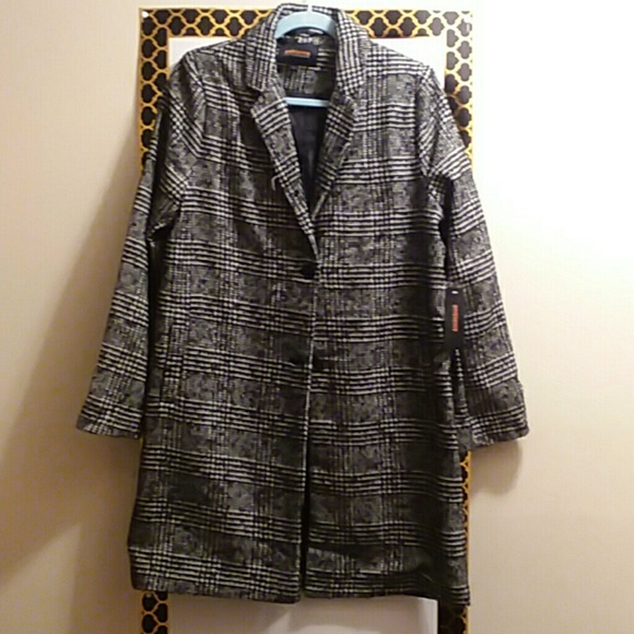 Ambiance Jackets & Blazers - AMBIANCE COAT,  GLEN PLAID, SIZE L